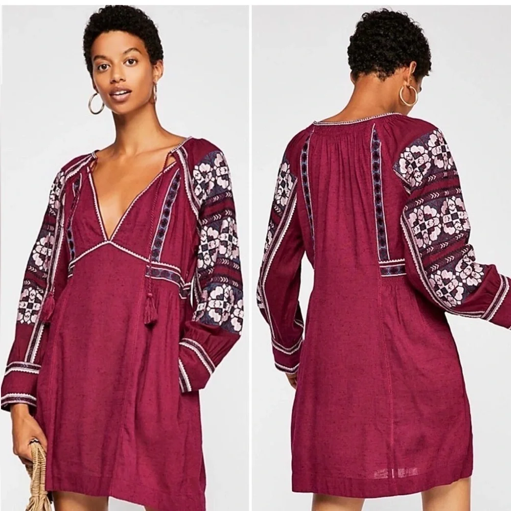 FREE PEOPLE all my life boho dress small